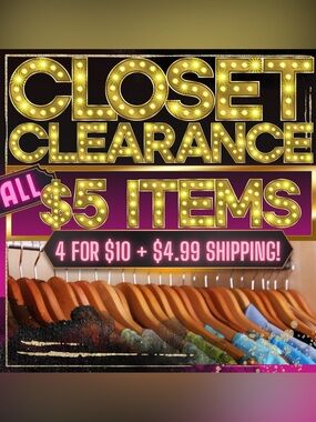 🌼4/$10🌼CLOSET CLEARANCE with $4.99 Shipping WOMENS MENS KIDS HOME BEAUTY CRAFTS